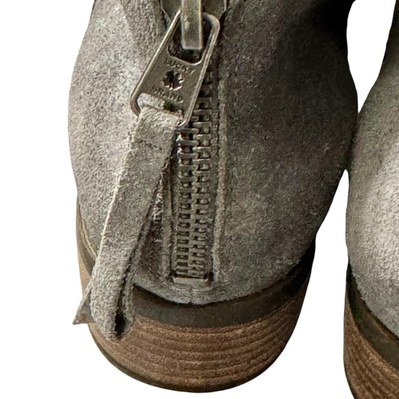 LUCKY BRAND Lahela Genuine Suede Gray Booties - Picture 7 of 10
